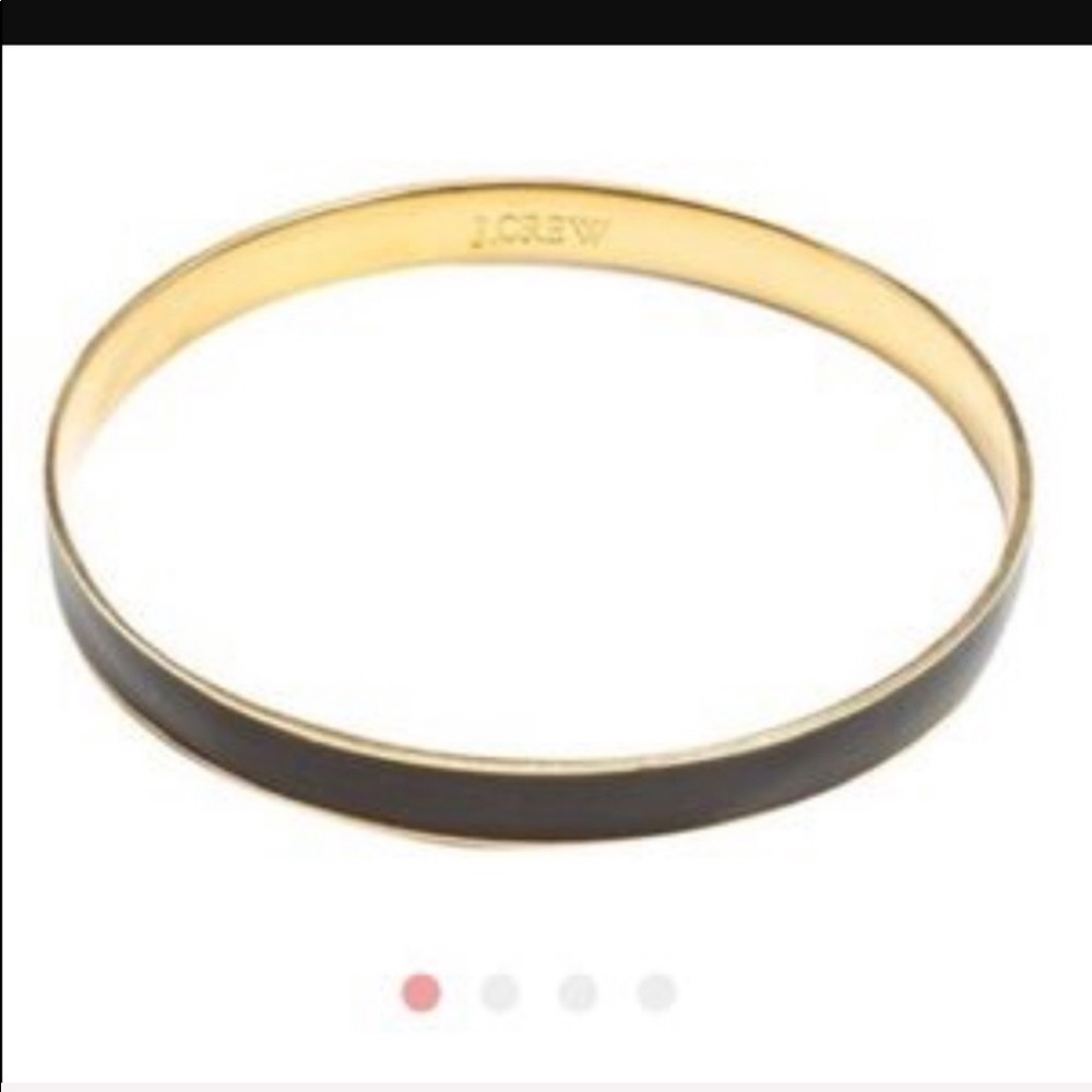 TWO J. Crew Gold & Black bangles